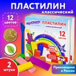Пластилин Юнландия 12 цв.