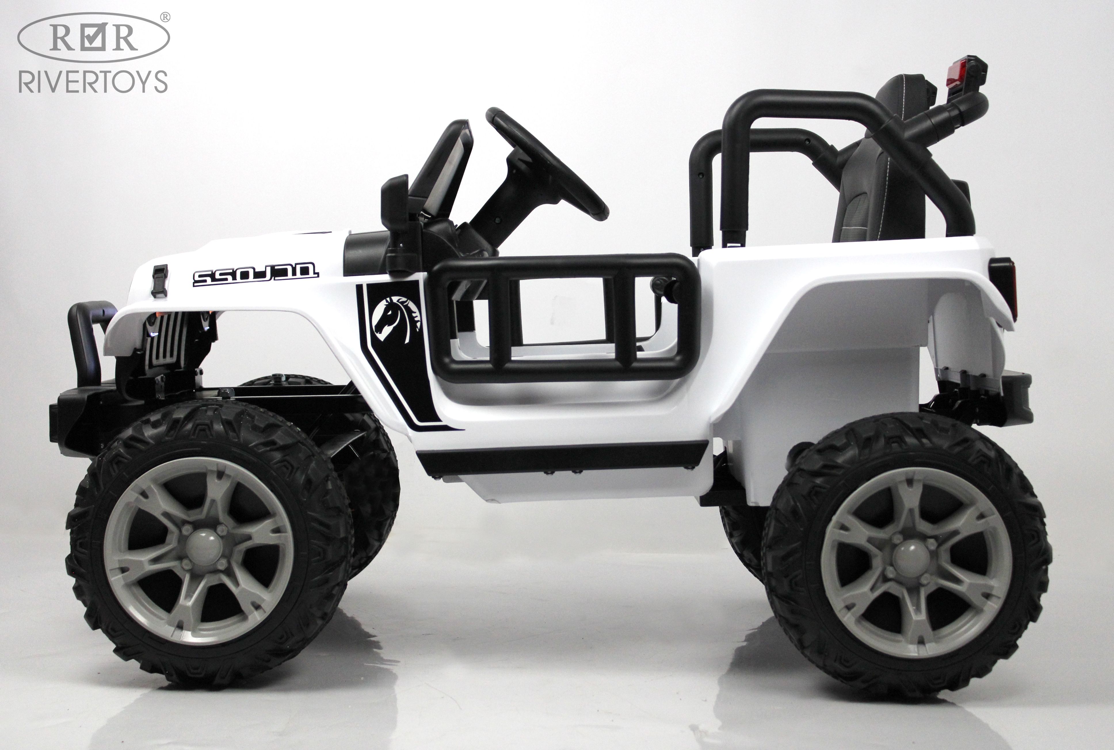 Электромобиль RIVERTOYS T222TT-4WD-WHITE С пультом ДУ - фото 19
