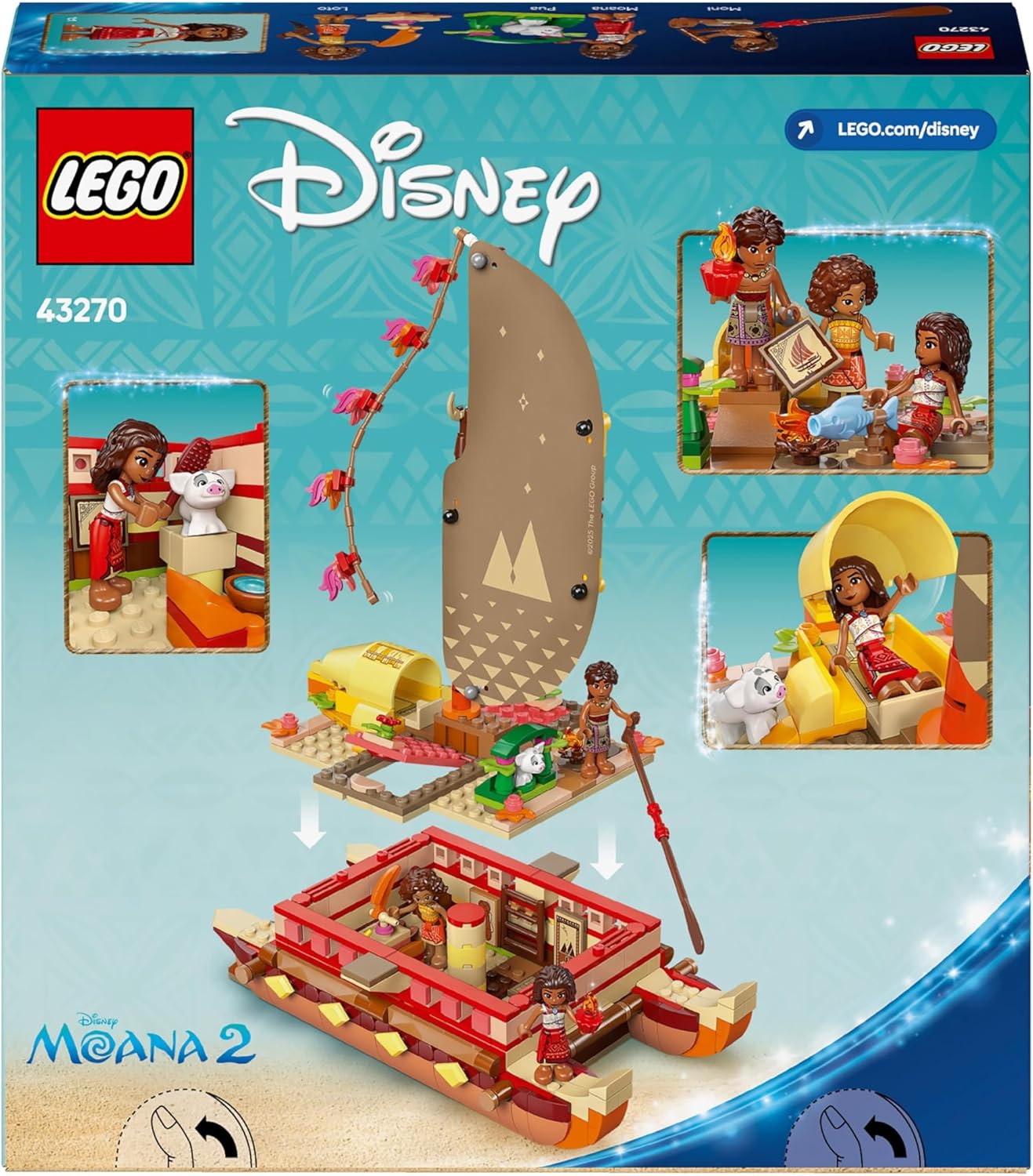 Конструктор LEGO Disney Princess Приключение Моаны блочный - фото 5