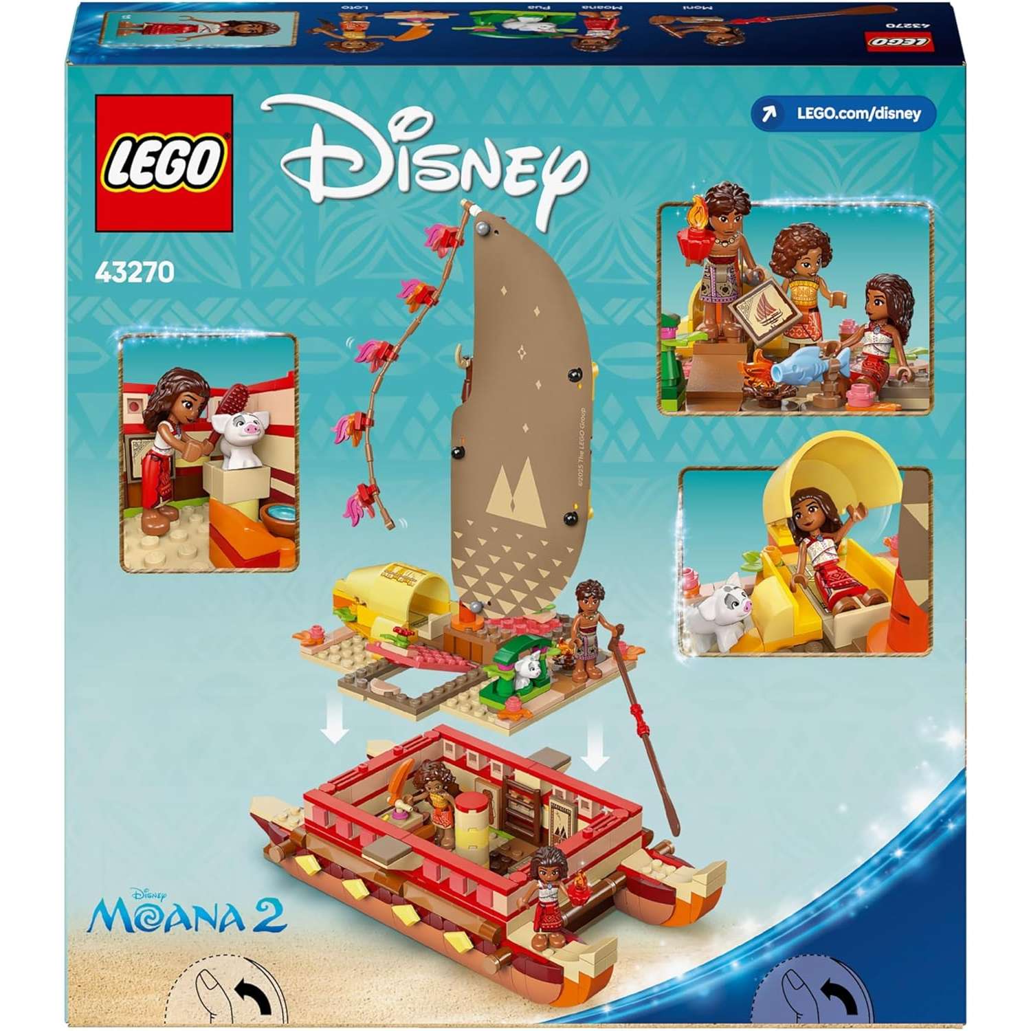 Конструктор LEGO Disney Princess Приключение Моаны блочный - фото 5