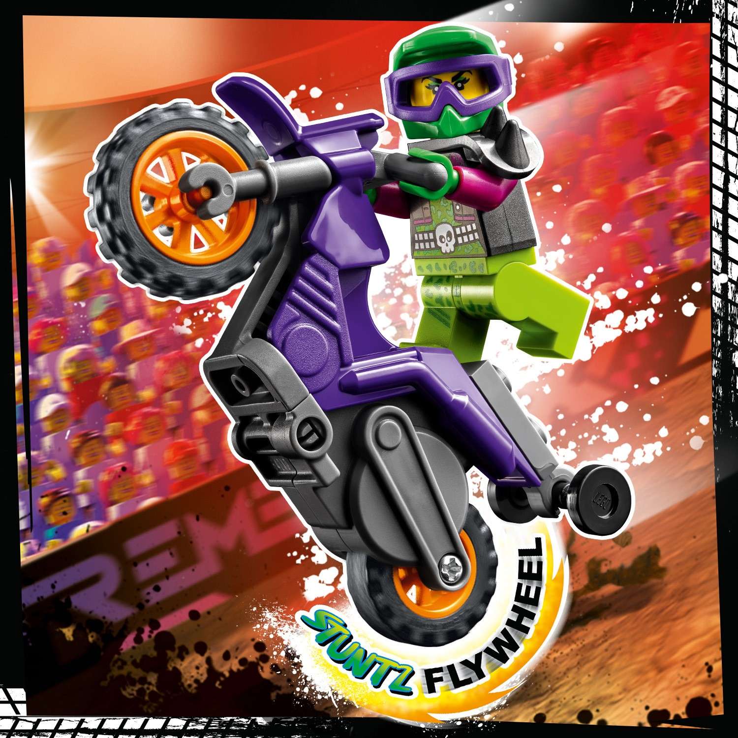 Конструктор LEGO City Wheelie Stunt Bike блочный - фото 7