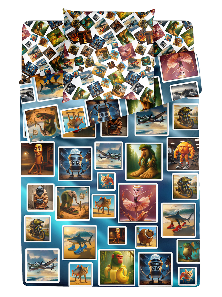 Комплект постельного белья BRAVO kids dreams Мемчик поплин полутораспальный 3 предм. - фото 15