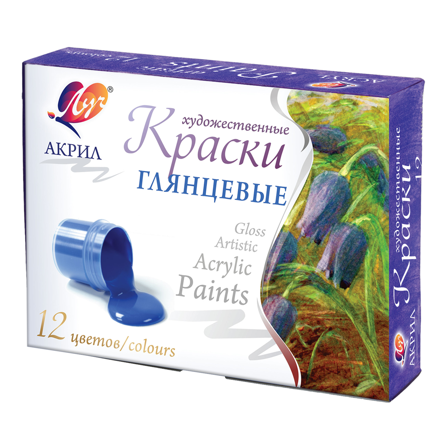 Краски акриловые Луч 12 цв. - фото 1