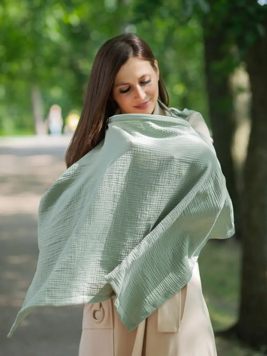 Накидка для кормления Little Kiddy nakidkaполынь - фото 2