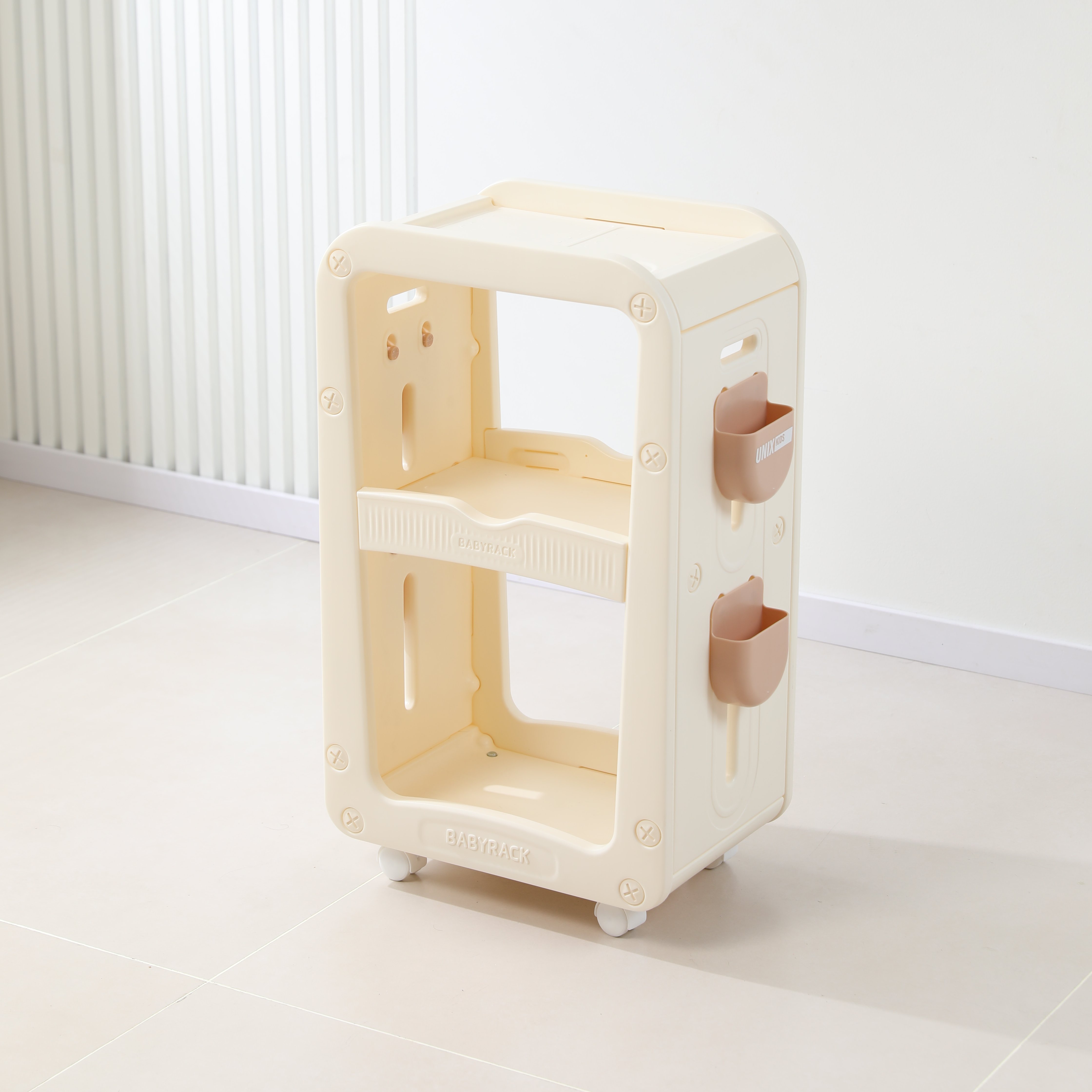Тумба-стеллаж UNIX Kids Babyrack 3 levels Camel - фото 22