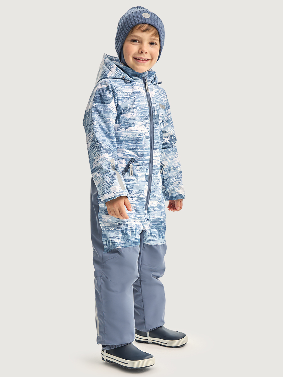 Комбинезон NIKASTYLE 8м1326 деним/серый - фото 3