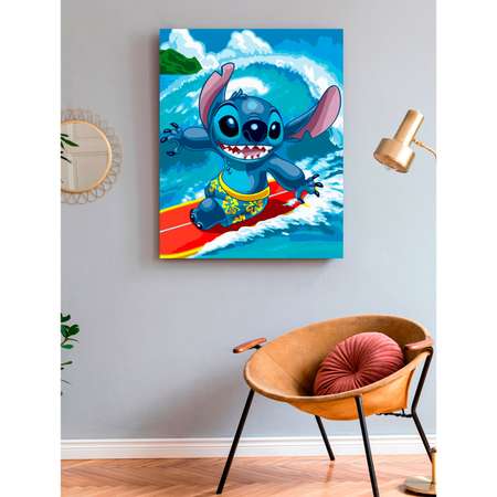 Картина по номерам Art on Canvas Стич на волне в ассортименте
