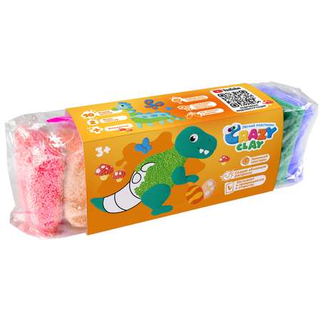 Пластилин Crazy Clay шариковый в ассортименте