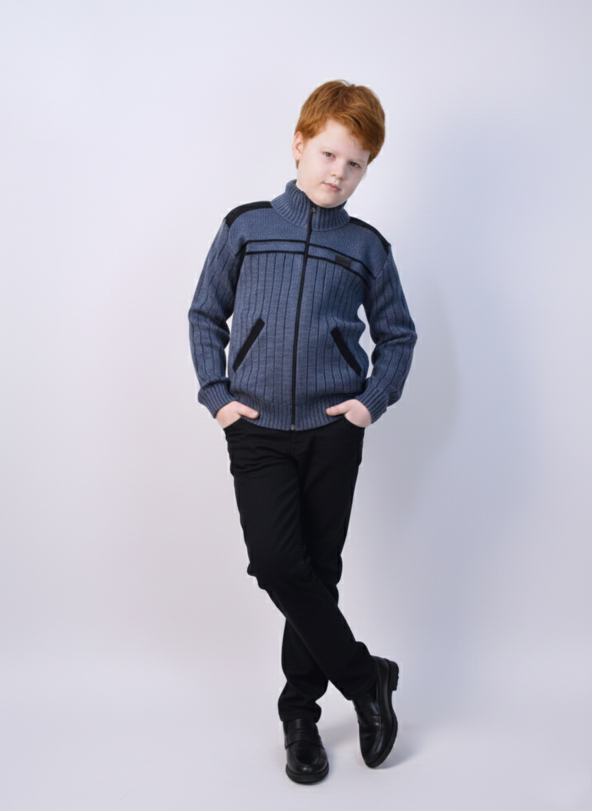 Кардиган AS TEKS VIT-001/ деним - фото 4