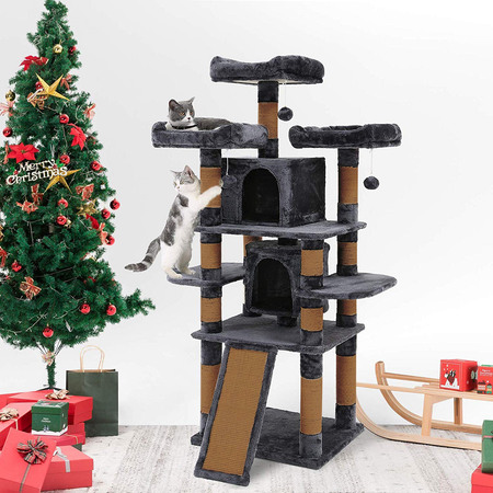 Игровой комплекс для кошек дом Pet БМФ Черный