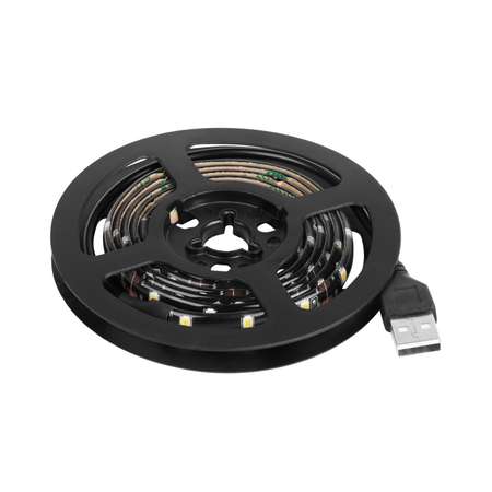 Светодиодная лента LAMPER синяя USB с клеевым основанием для подсветки телевизора и компьютера