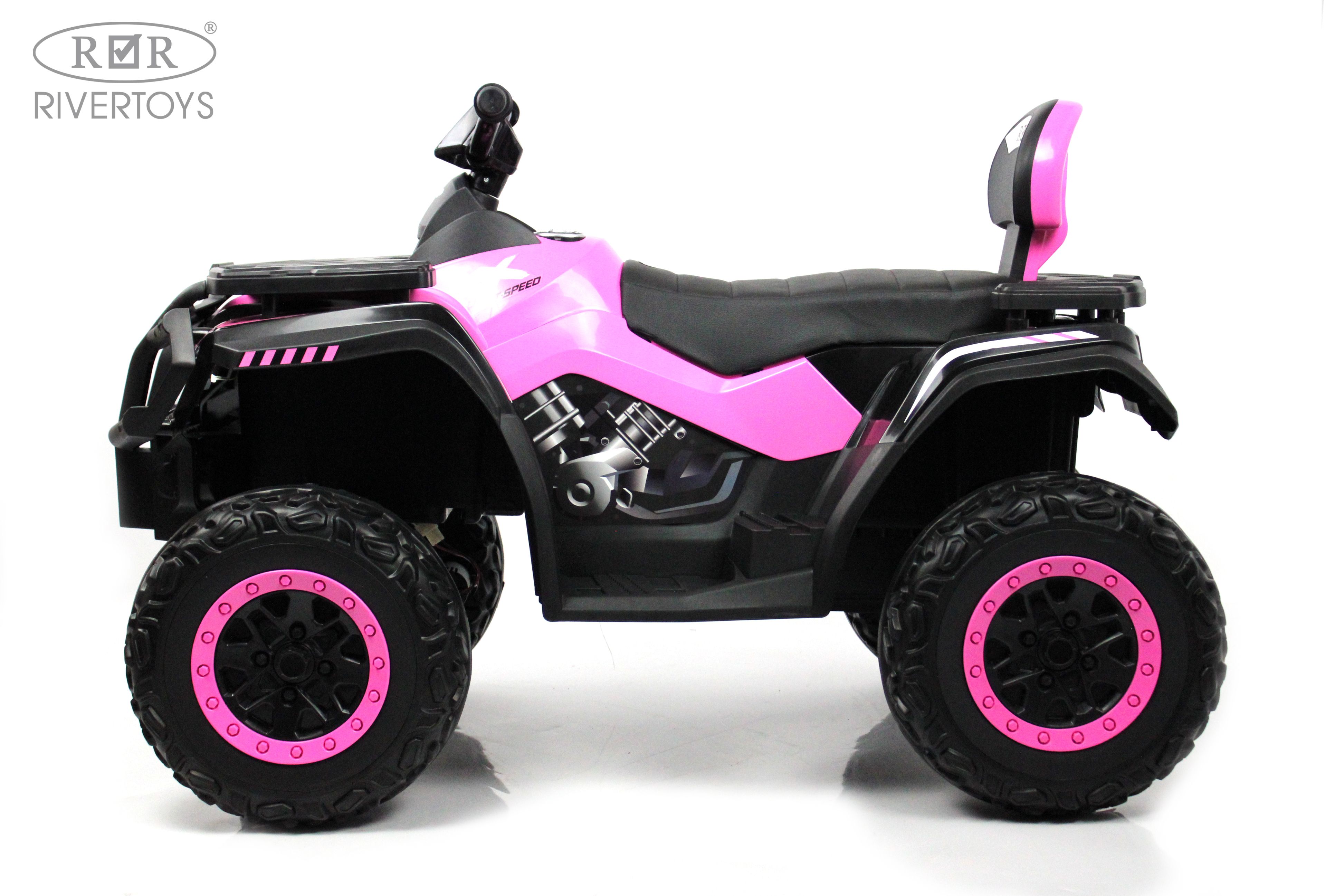 Квадроцикл RIVERTOYS T001TT-PINK С пультом ДУ - фото 20