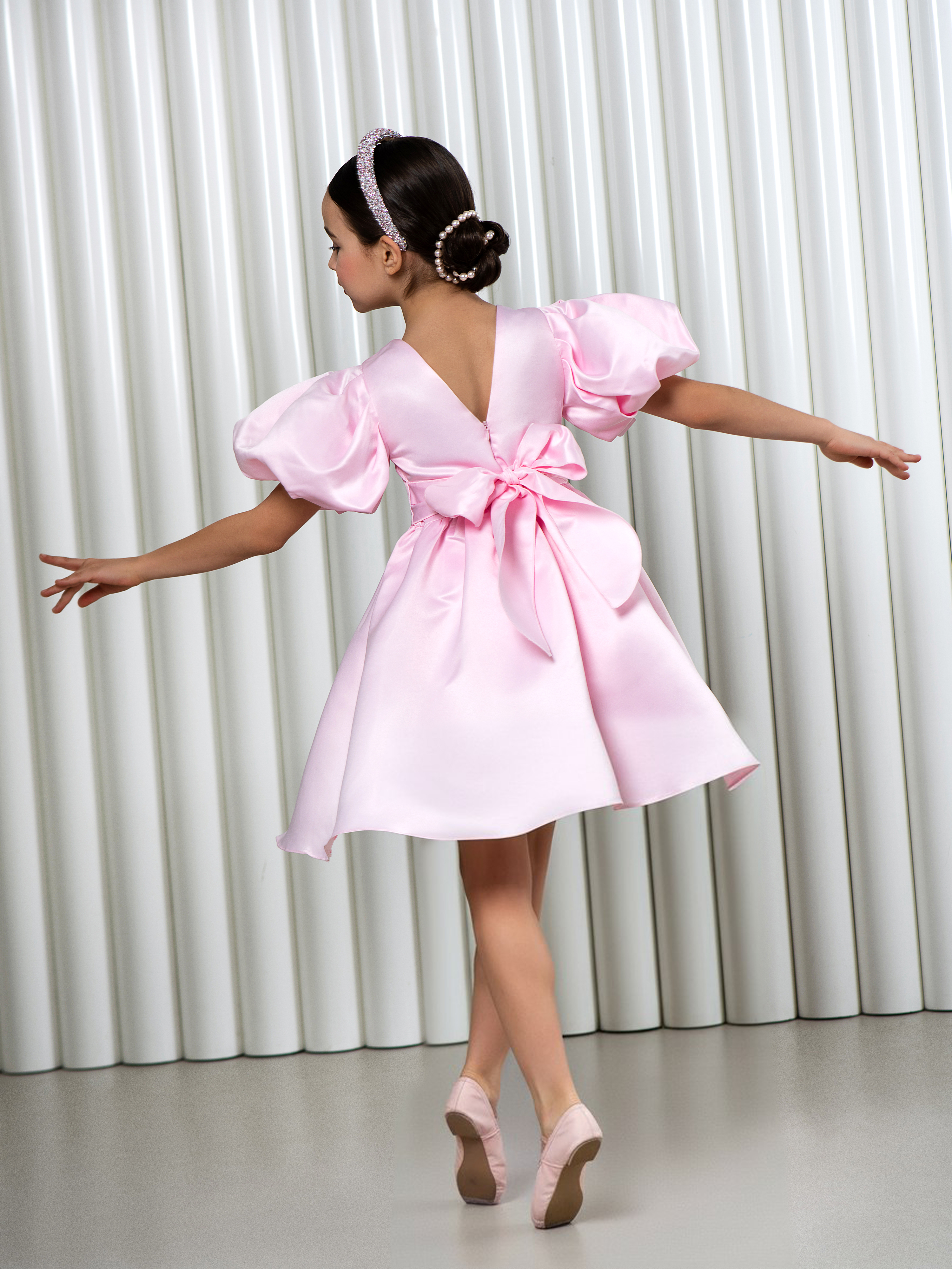 Платье LisaWeta D-144 светло-розовый - фото 2