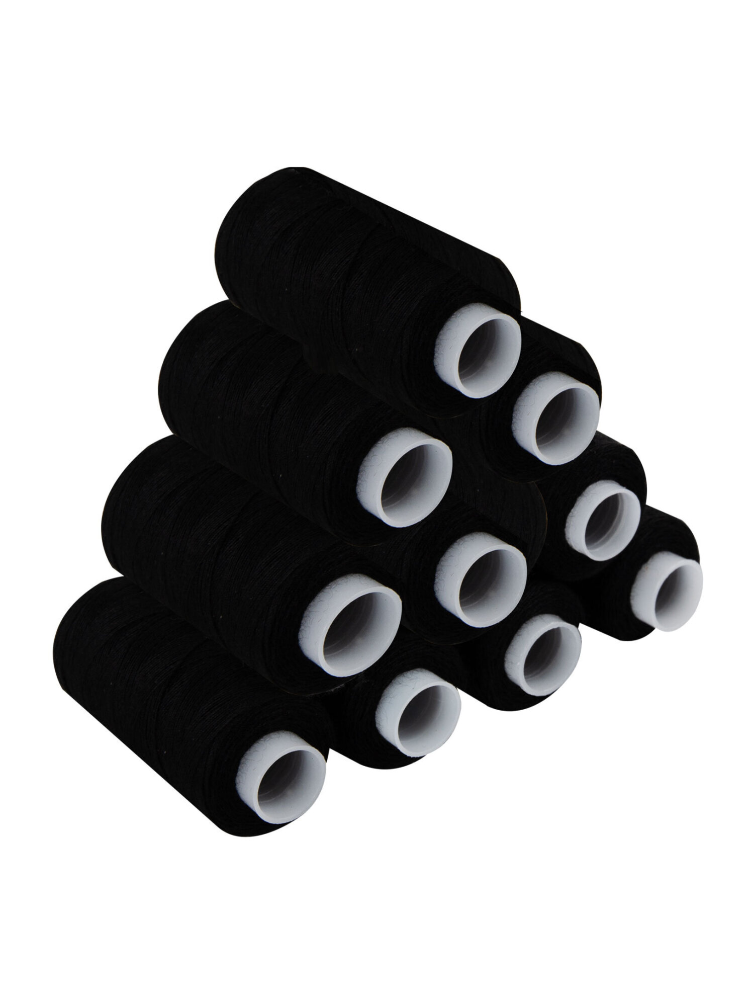 Нитки для шитья Develia армированные 40ЛШ 200 м швейный набор 20 штук с иголками черные - фото 10