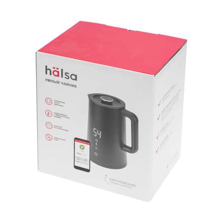 Чайник HALSA Умный Wi Fi черный