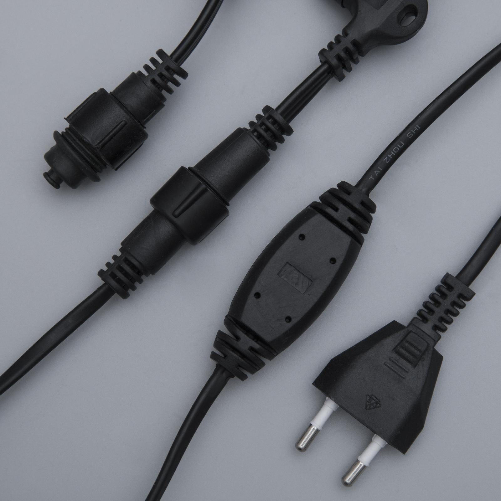 Гирлянда Luazon «Занавес» 2 × 9 м IP44 УМС тёмная нить 1800 Led свечение белое 220 В - фото 7