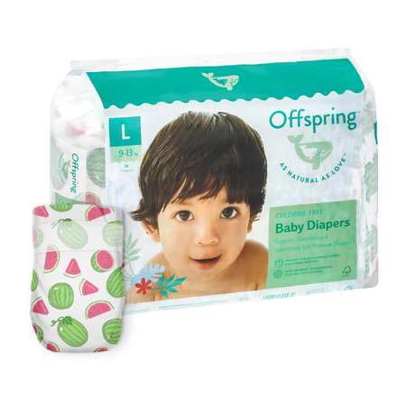 Подгузники Offspring L (9-13 кг) 36 шт.