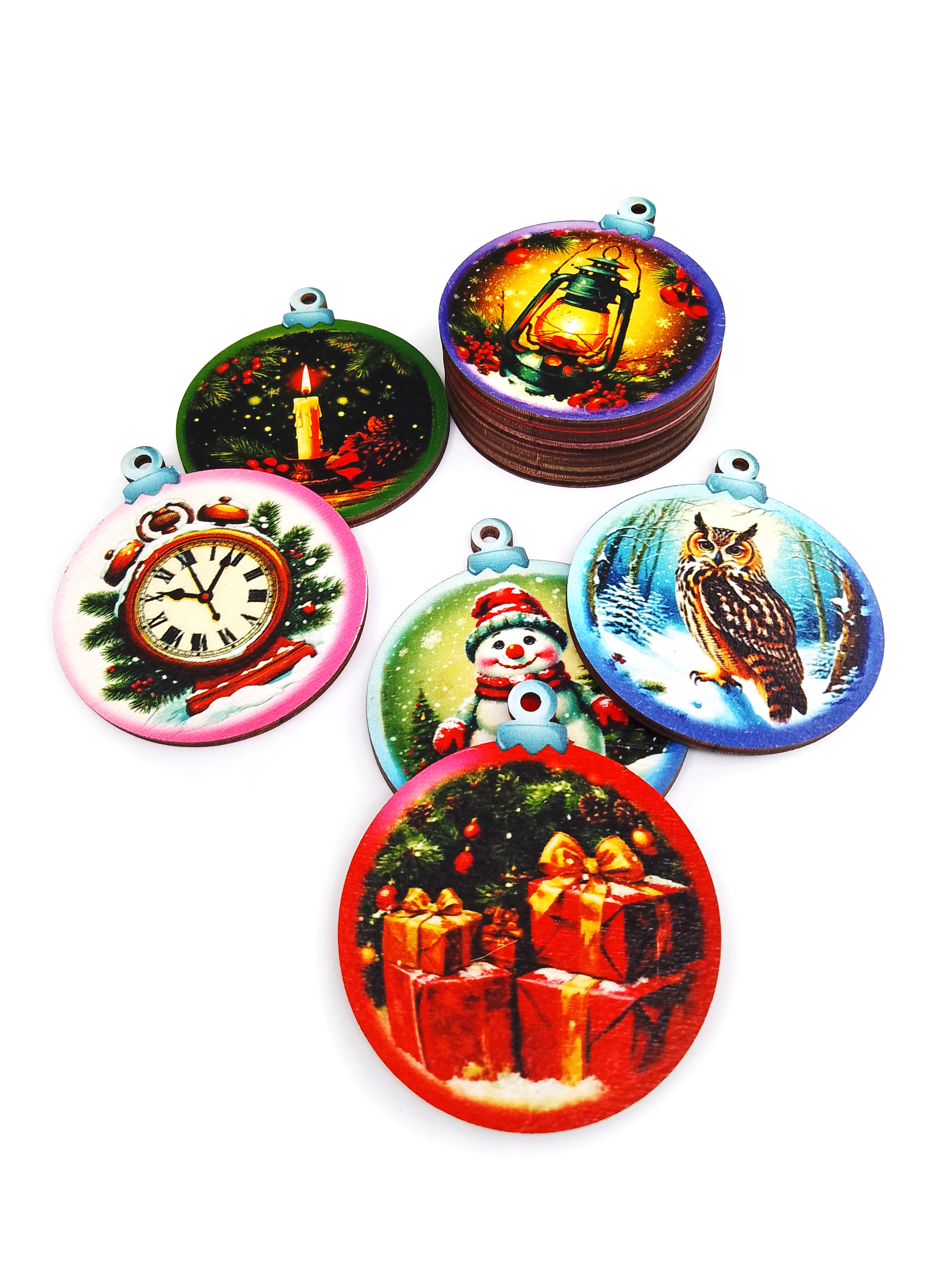 Набор Нескучные игры Новогодние шары 12 штук - фото 4
