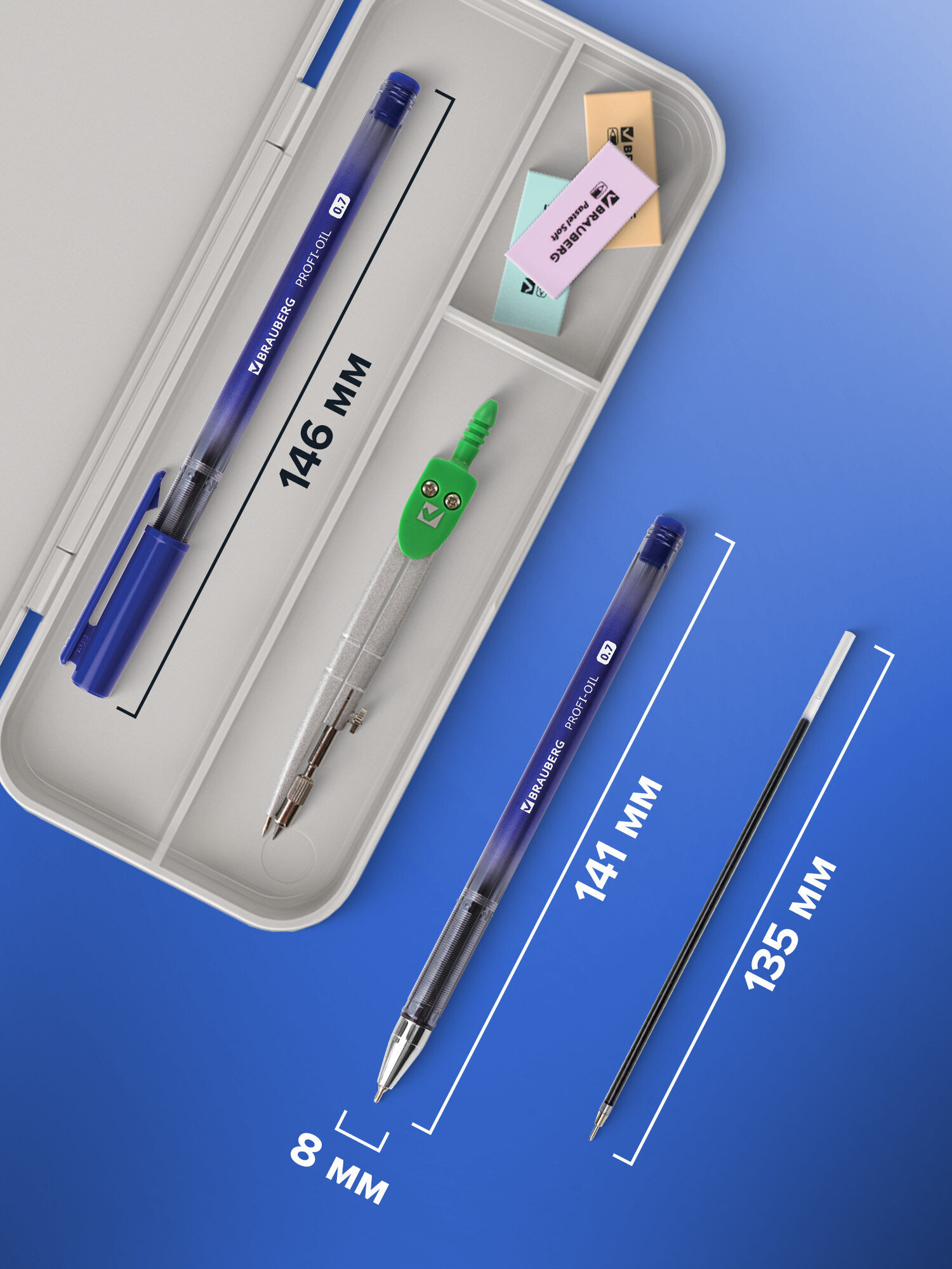 Ручка шариковая Brauberg 24 шт. - фото 4