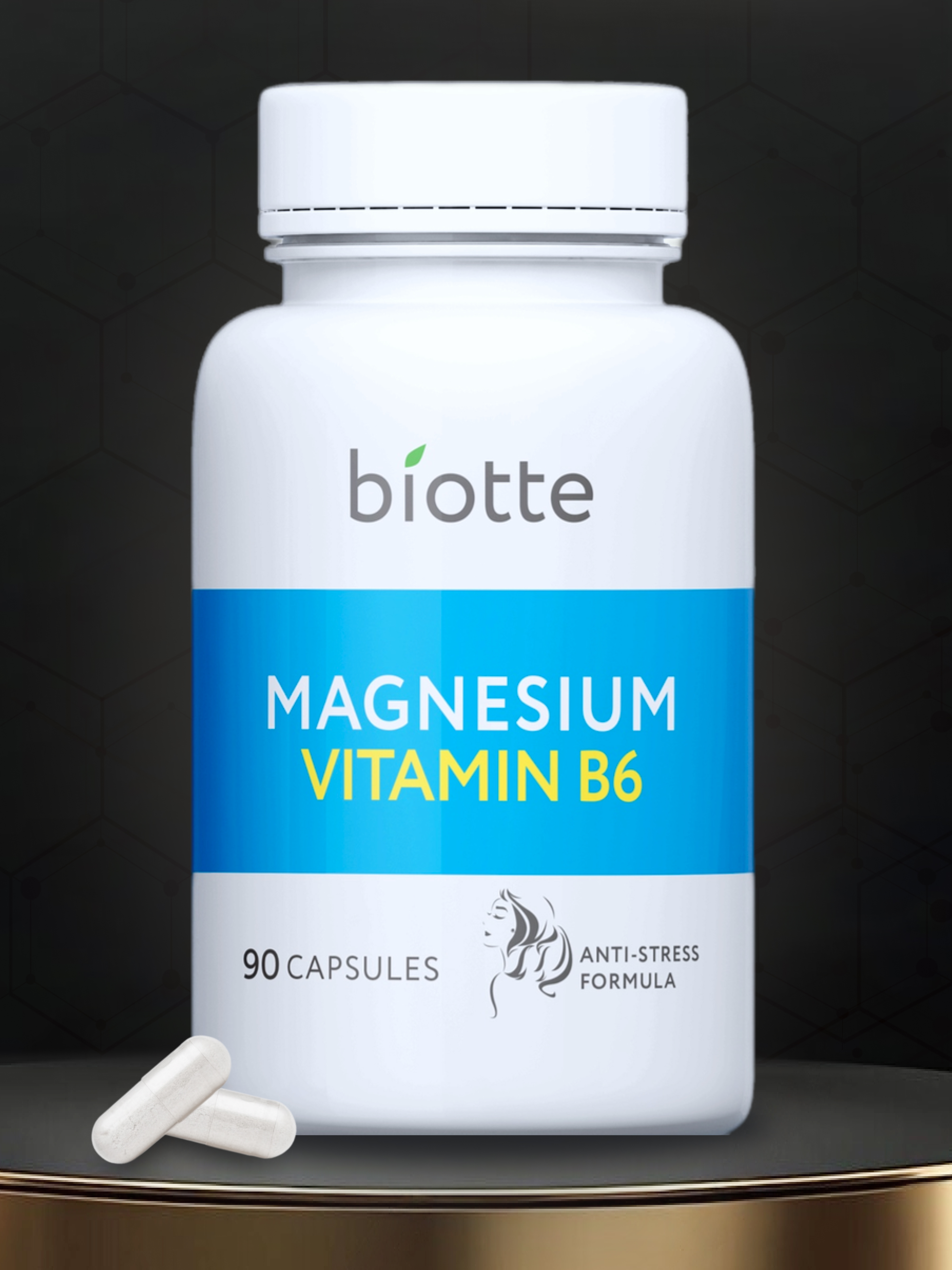 Магний с витамином В6 комплекс BIOTTE magnesium B6 для взрослых БАД 90 капсул - фото 2