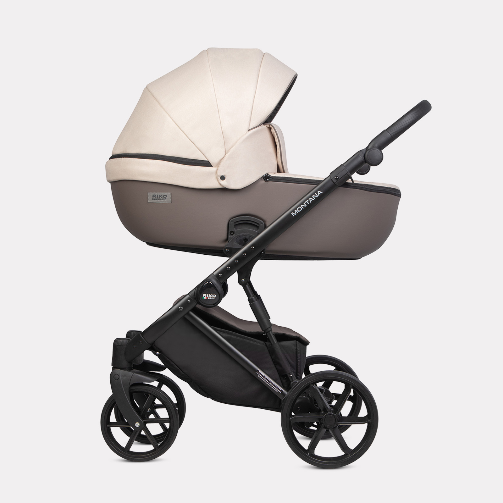 Коляска 3в1 Riko Basic Montana Plus коричневый - фото 2
