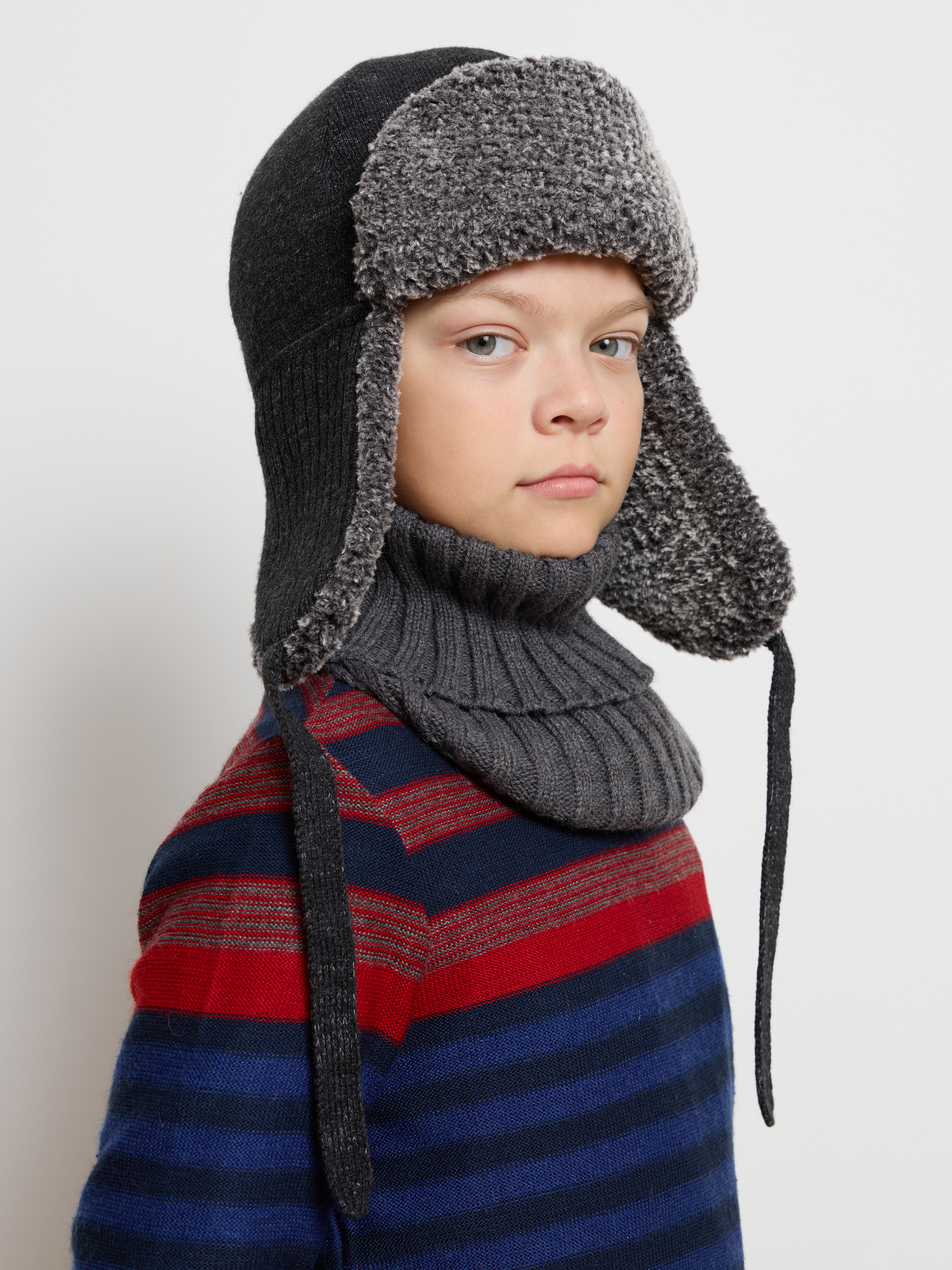 Шапка-ушанка Starkoff Kids Д500905 - фото 23