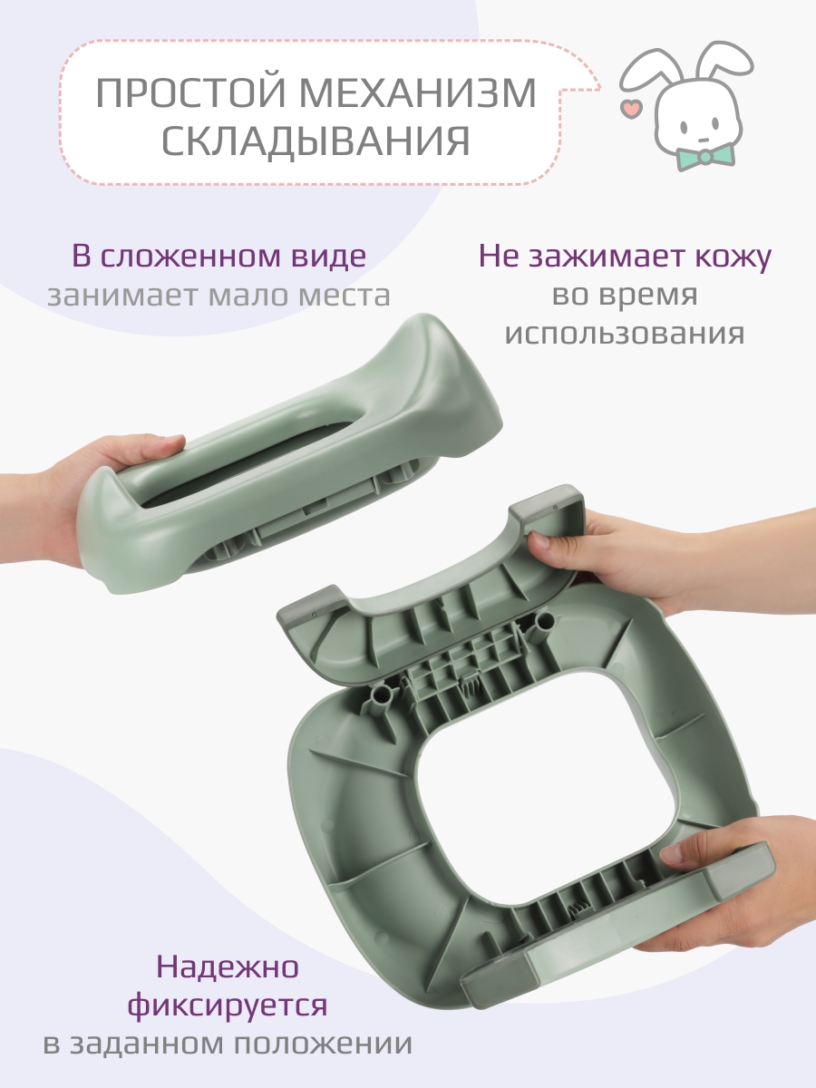Накладка на унитаз KidWick Square Дорожный зеленый - фото 5