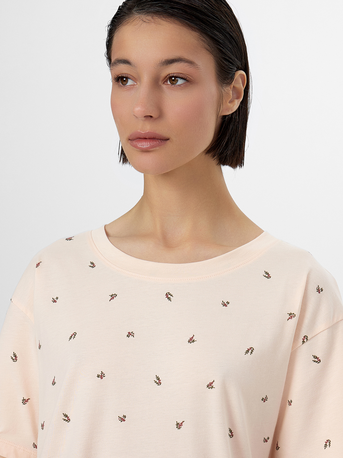 Сорочка ночная Mark Formelle (Марк Формэль) 572371/цветочки на персиковом креме - фото 3