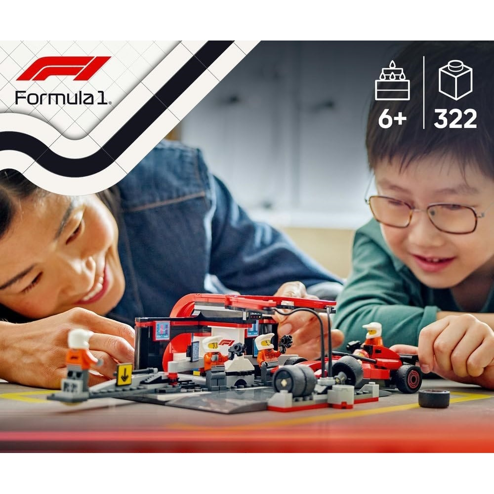 Конструктор LEGO City Формула 1 Питстоп Ferrari Car блочный - фото 8