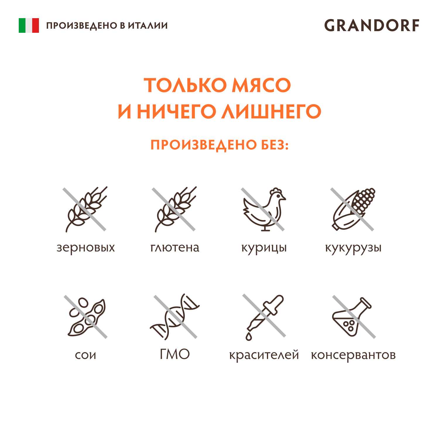 Консервы для собак GRANDORF Паштет из утки 200г - фото 4