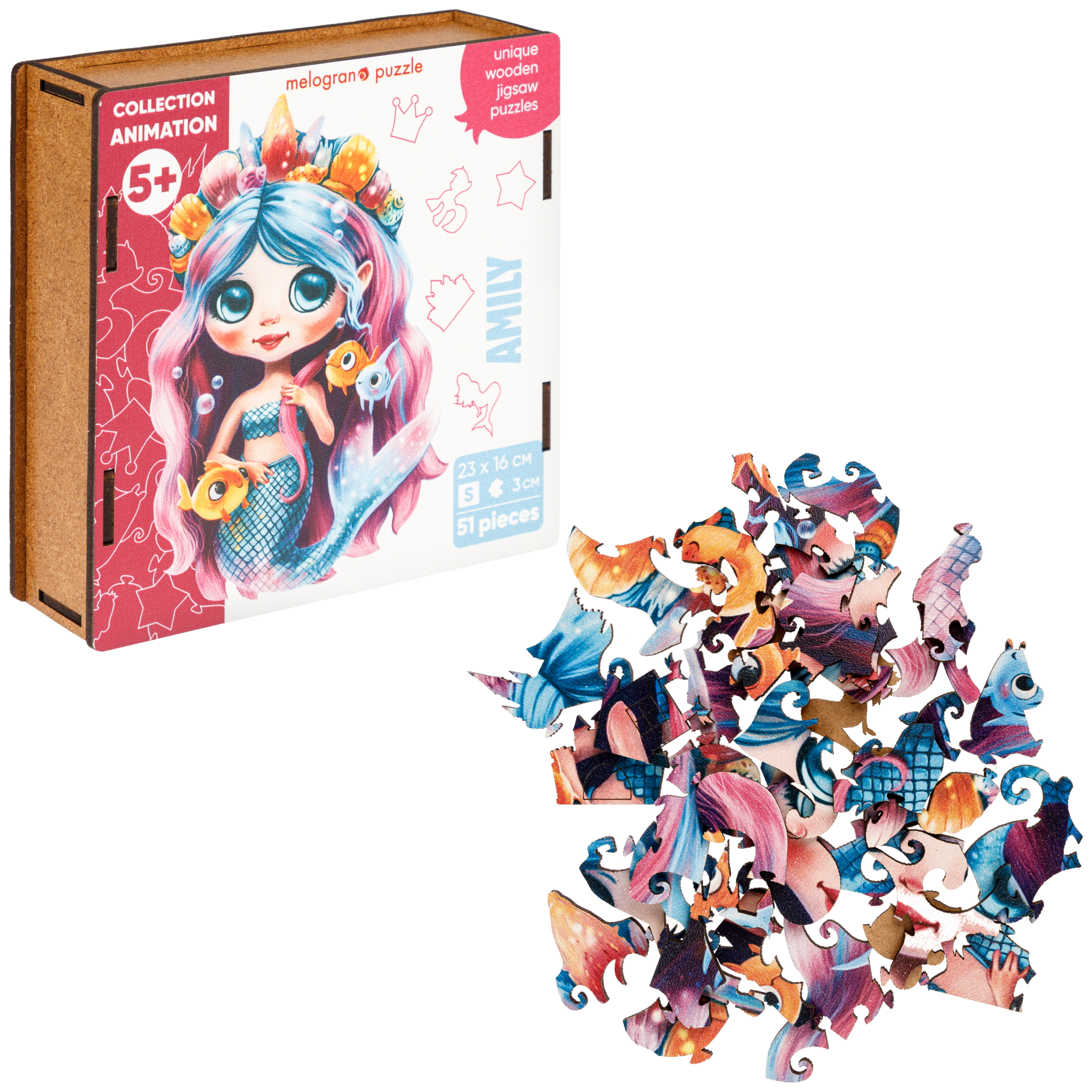 Пазл Melograno puzzle деревянный - фото 2