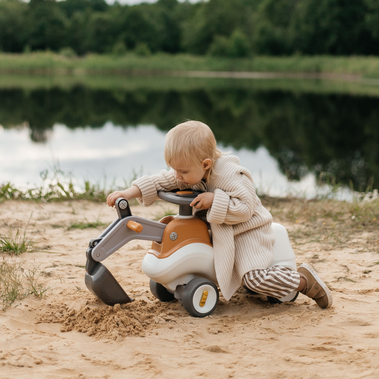 Каталка UNIX Kids Brown коричневый - фото 10