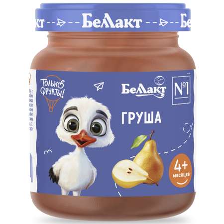 Пюре Беллакт груша 100г с 4месяцев