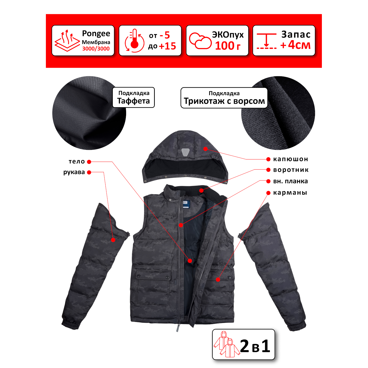 Куртка-жилетка Premont SP72433 GREY - фото 4