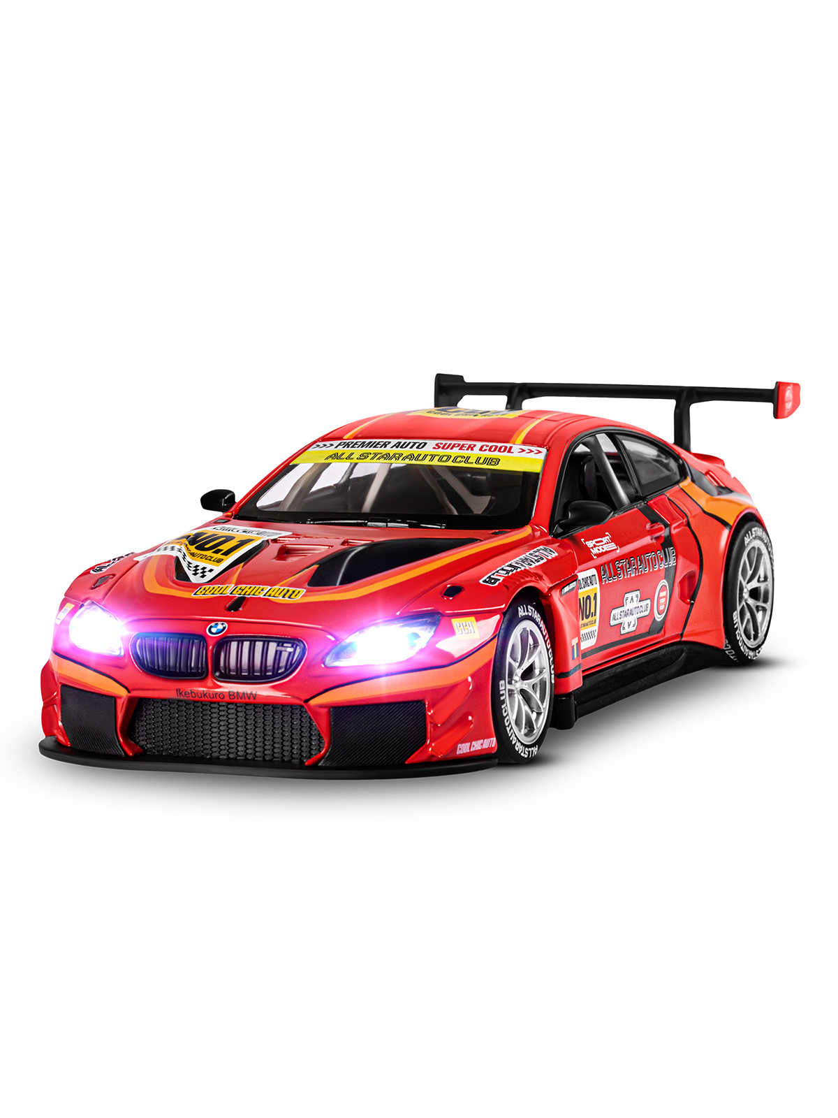Автомобиль АВТОпанорама BMW M6 GT3 1:24 JB1251649 - фото 11