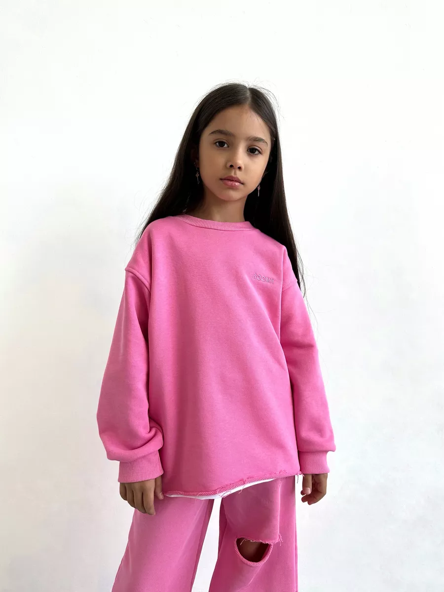 Свитшот ROOMY ESSENCE COMFYsw/pink - фото 1