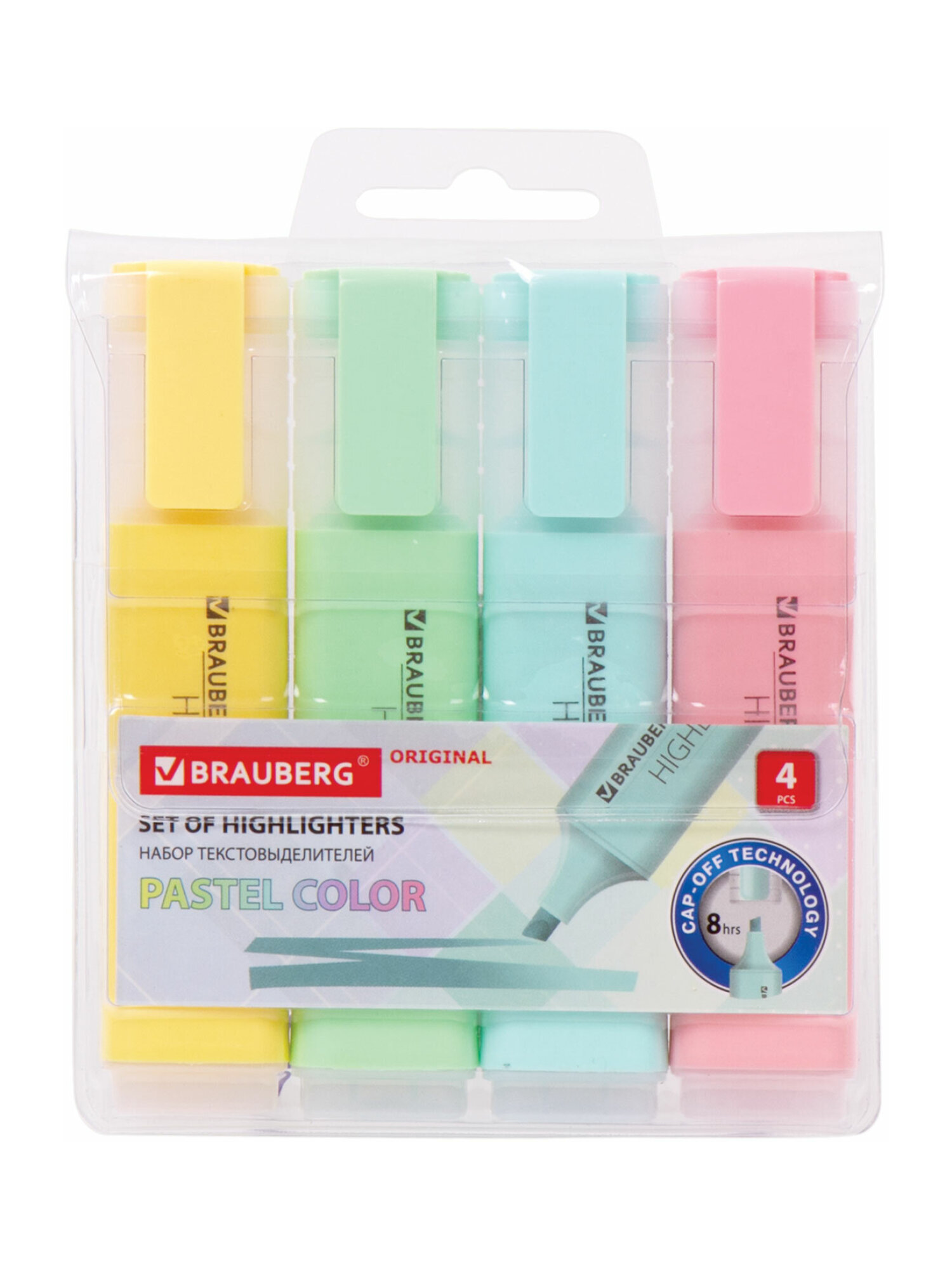 Текстовыделители Brauberg 4 шт. - фото 7