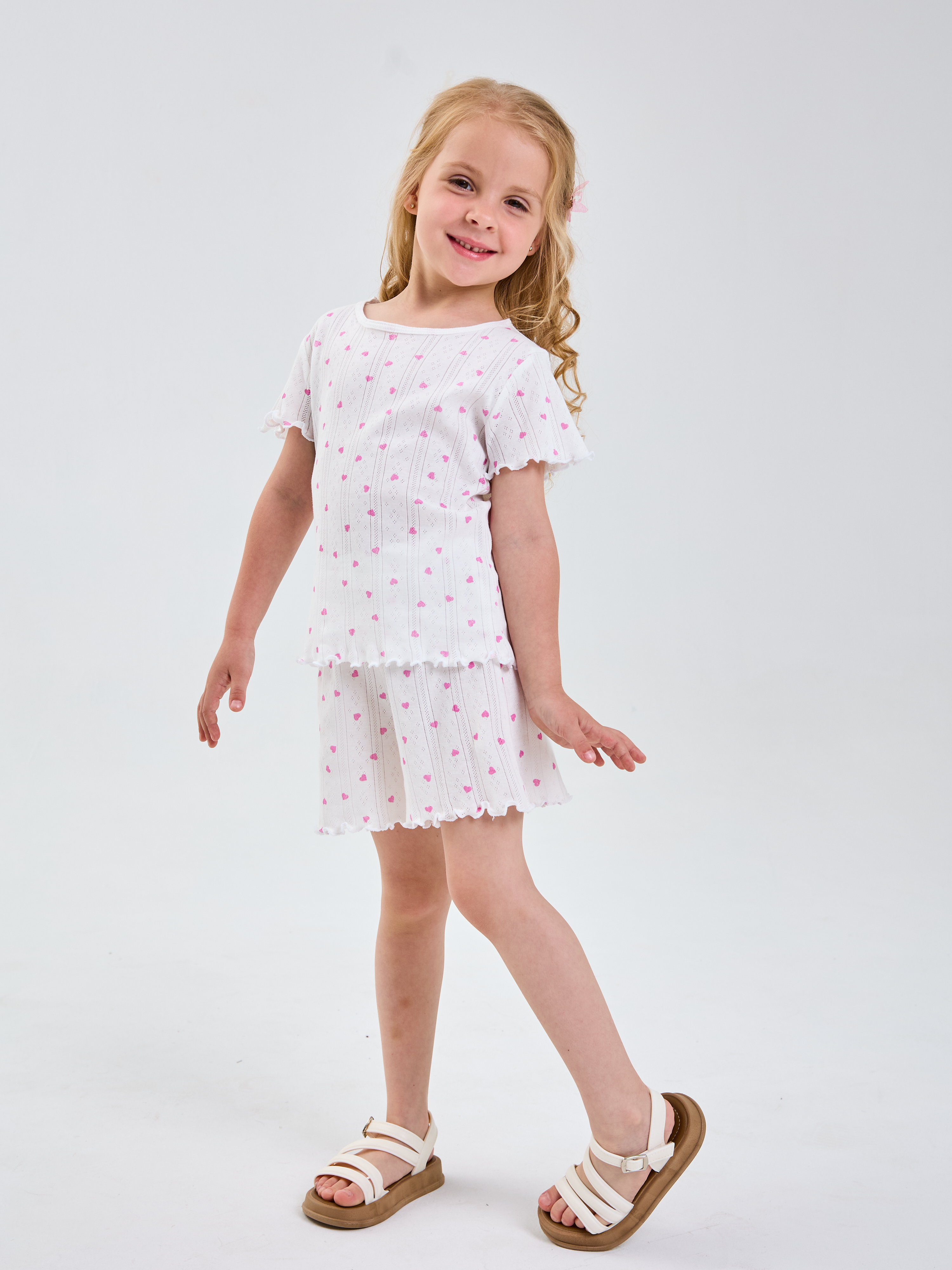 Футболка и шорты Mil Art kids 1902201549SUIT-SHORTS-TONKII-SERDECHKI - фото 3