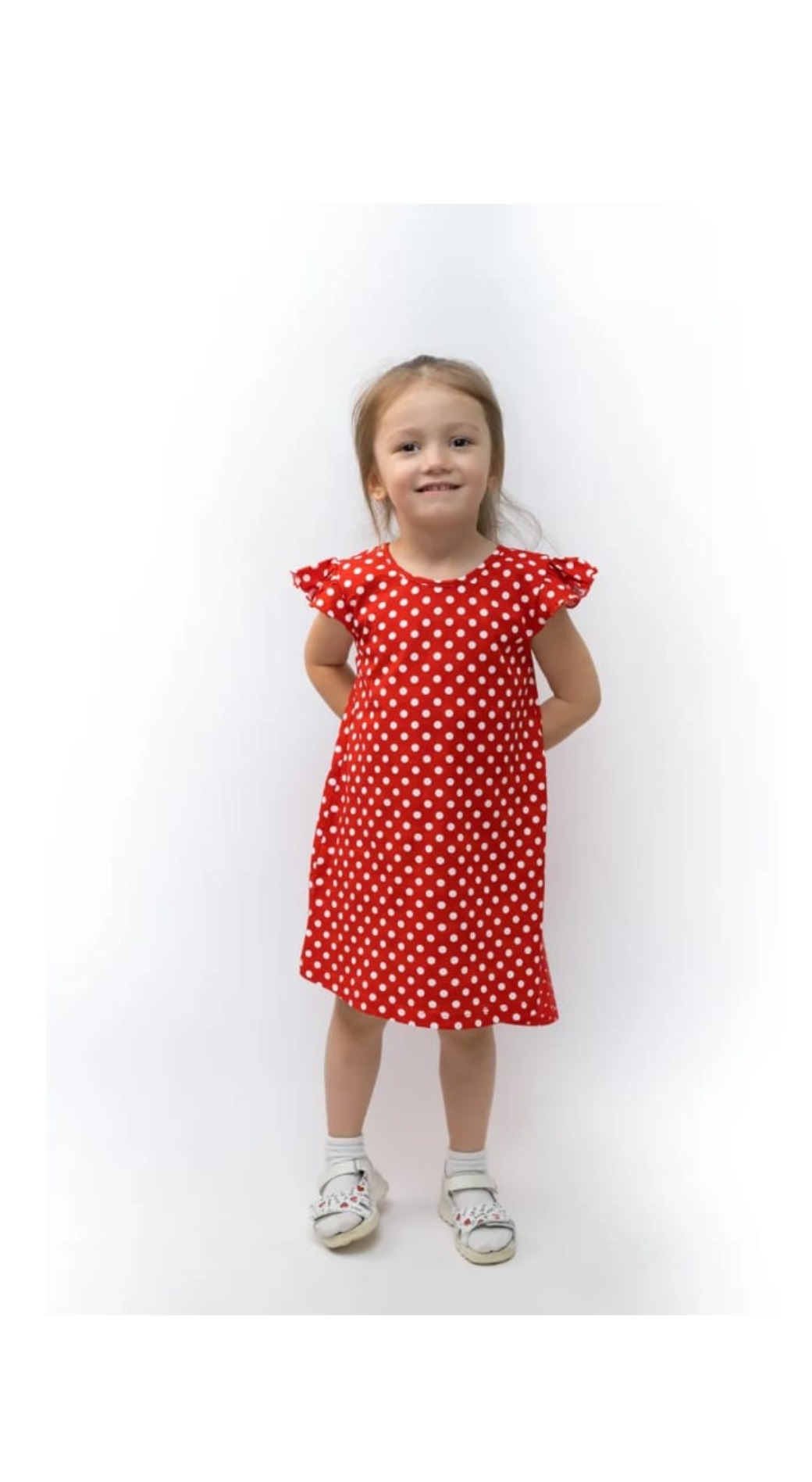 Платье Рекантино 756-11 Красный Белый - фото 3