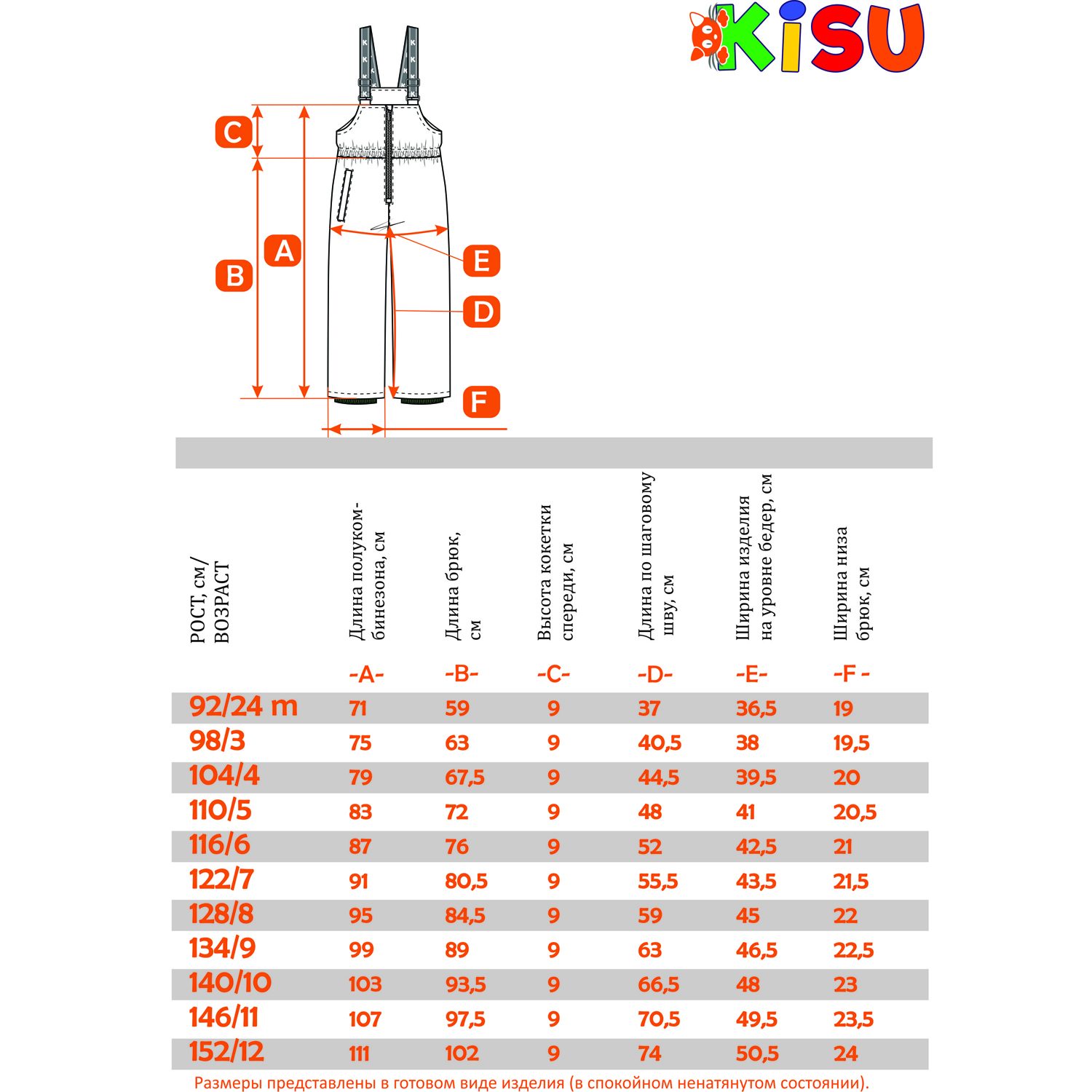 Полукомбинезон Kisu W20-30701J/903 - фото 6