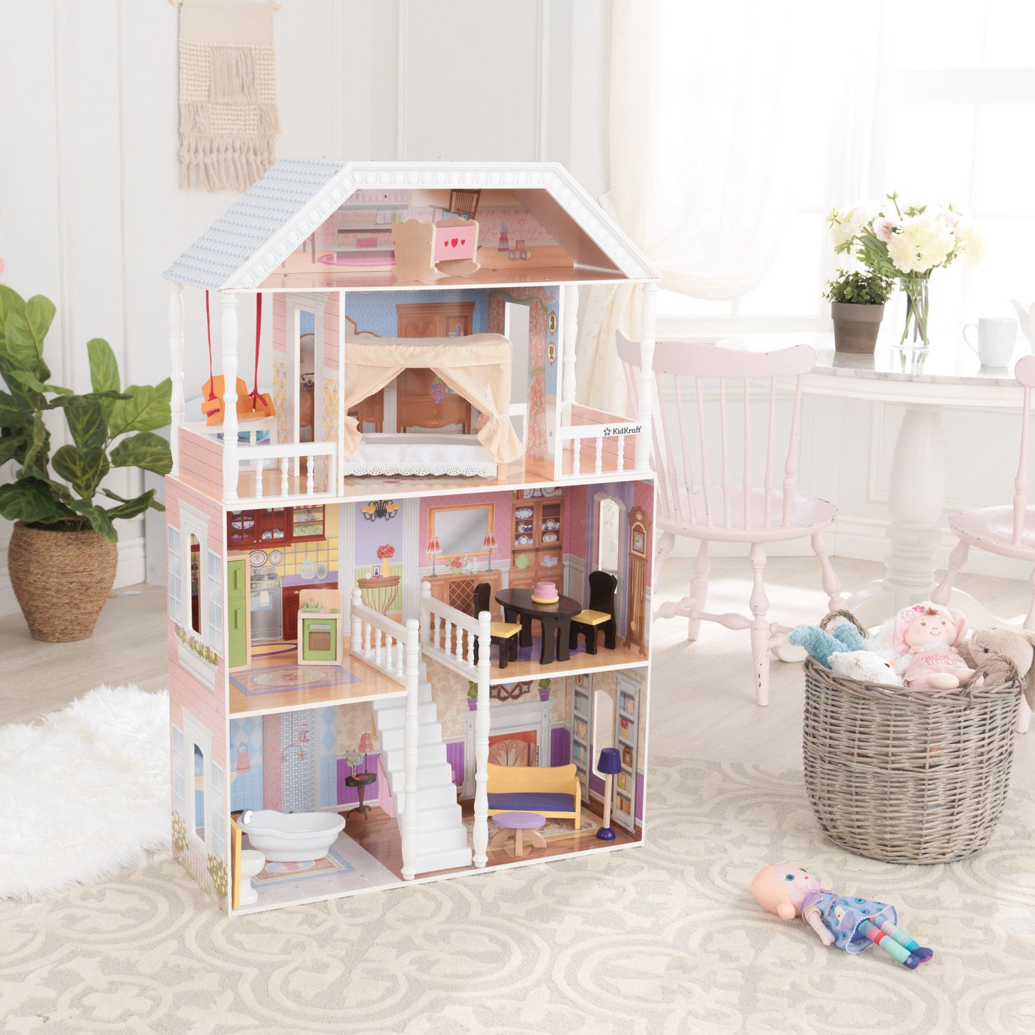 Домик для кукол KidKraft с мебелью 65023_KE - фото 14