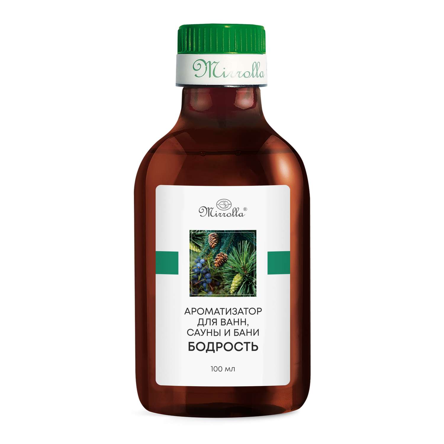 Ароматизатор для ванн сауны и бани Mirrolla Аромат здоровья Бодрость 100мл - фото 1