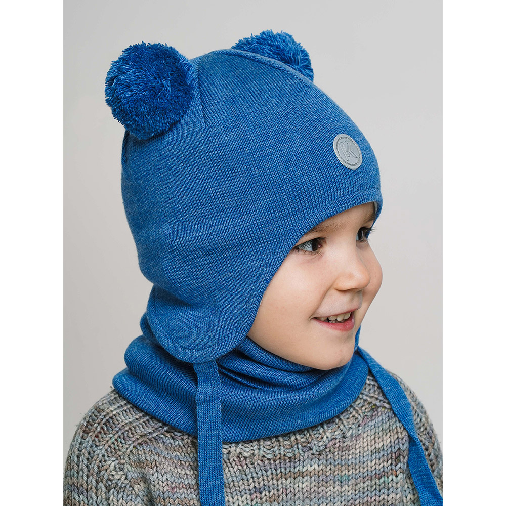 Шапка и снуд ПриКиндер U-Sp22529 цвет Голубой - фото 9
