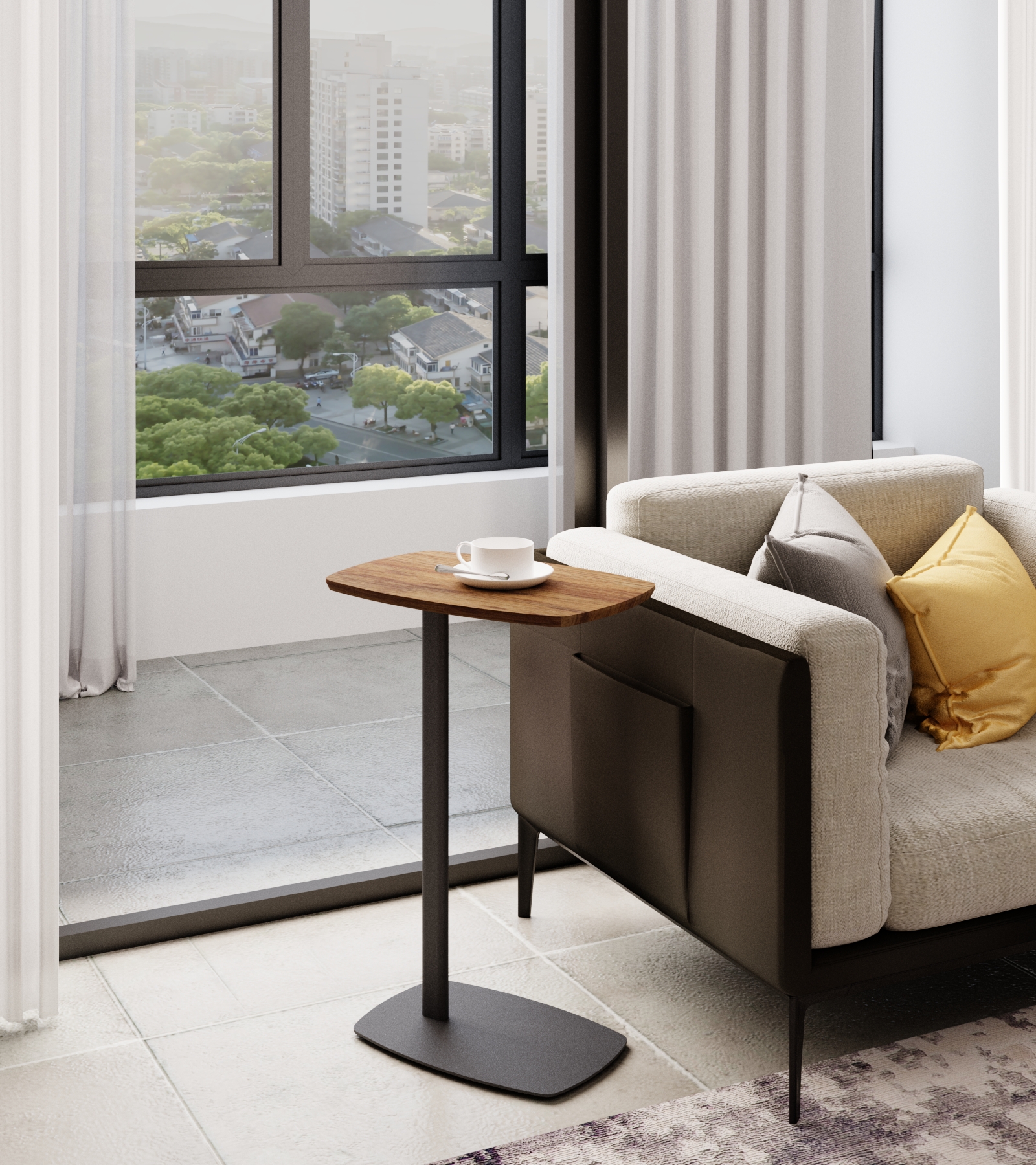 Стол придиванный SLINE Дей дуб американский - фото 5