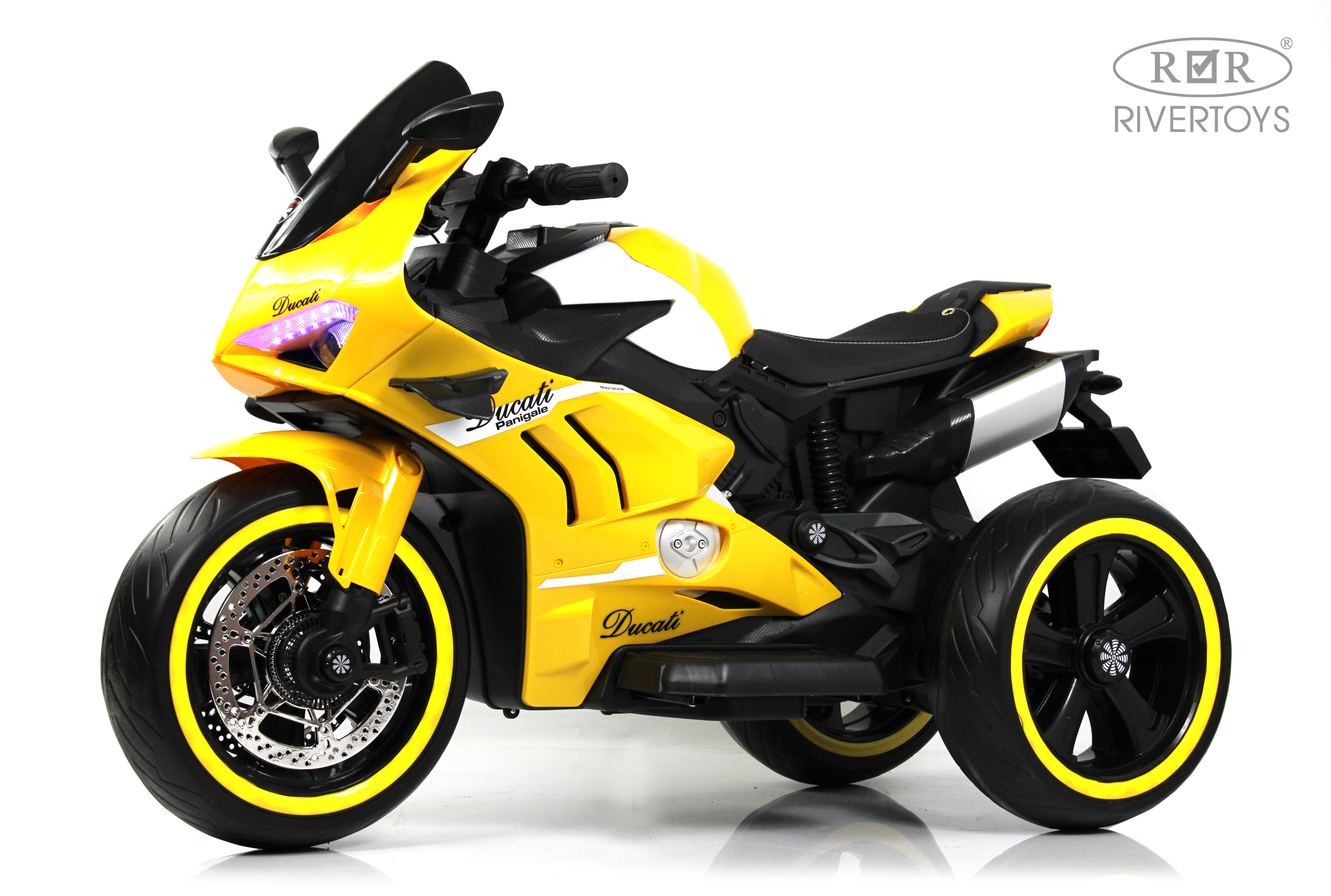 Электромотоцикл RIVERTOYS М777БХ-YELLOW - фото 21