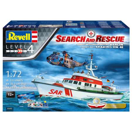 Набор Revell Спасательное судно SAR Set + вертолёт Westland Sea King