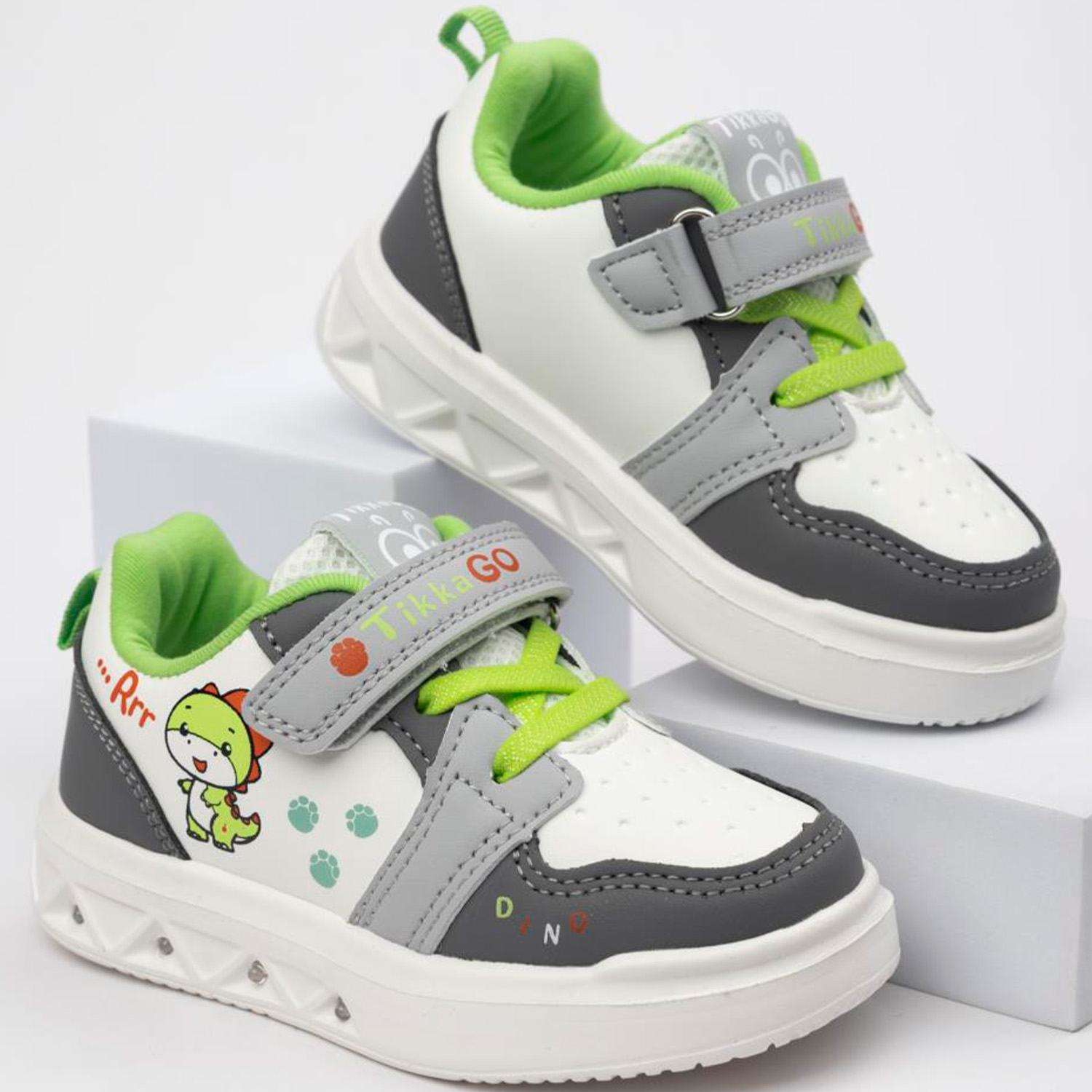 Кроссовки TikkaGo 1A05_6251-1_white-grey - фото 1