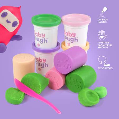 Тесто-пластилин BabyDough 4 цв.