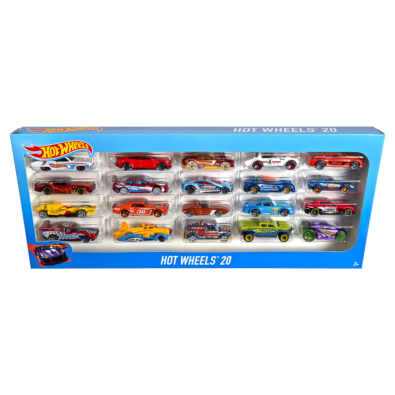 Игровой набор Hot Wheels из 20 машинок 1:64 в ассортименте H7045 - фото 10