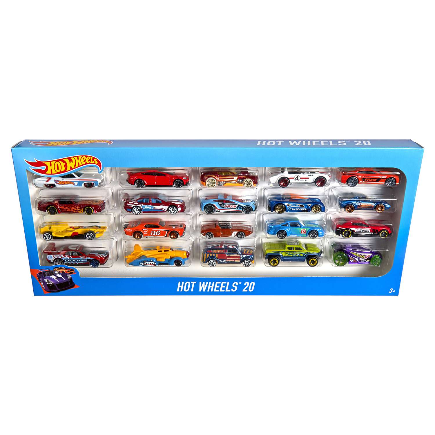 Игровой набор Hot Wheels из 20 машинок 1:64 в ассортименте H7045 - фото 10